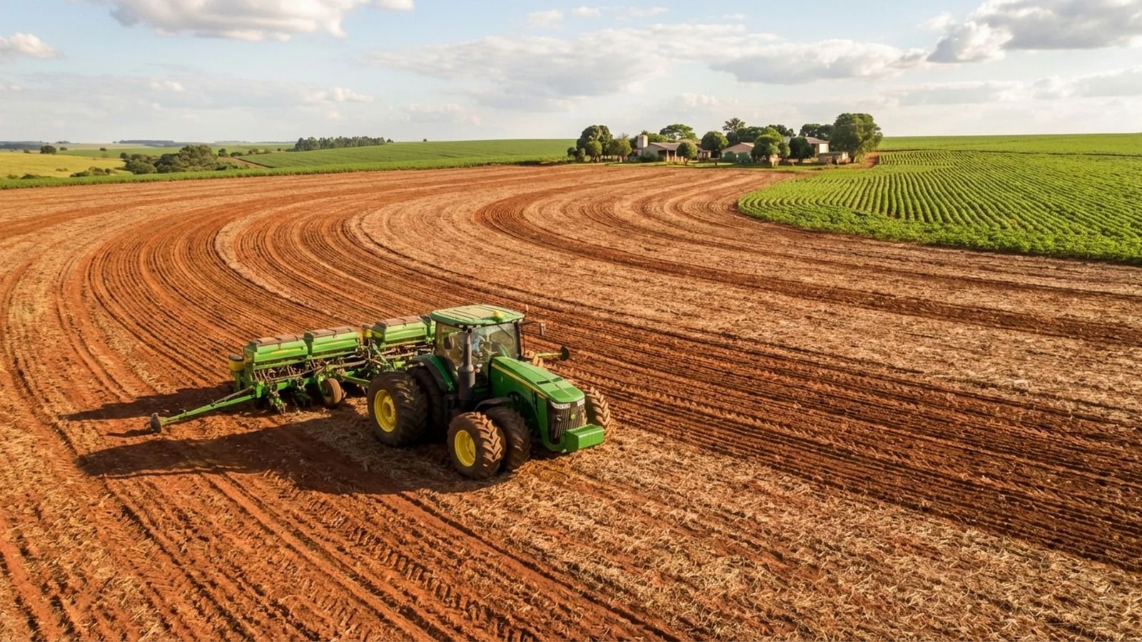 Plantio em terra vermelha